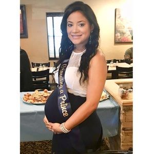 Maternity photo shoot or baby shower gown